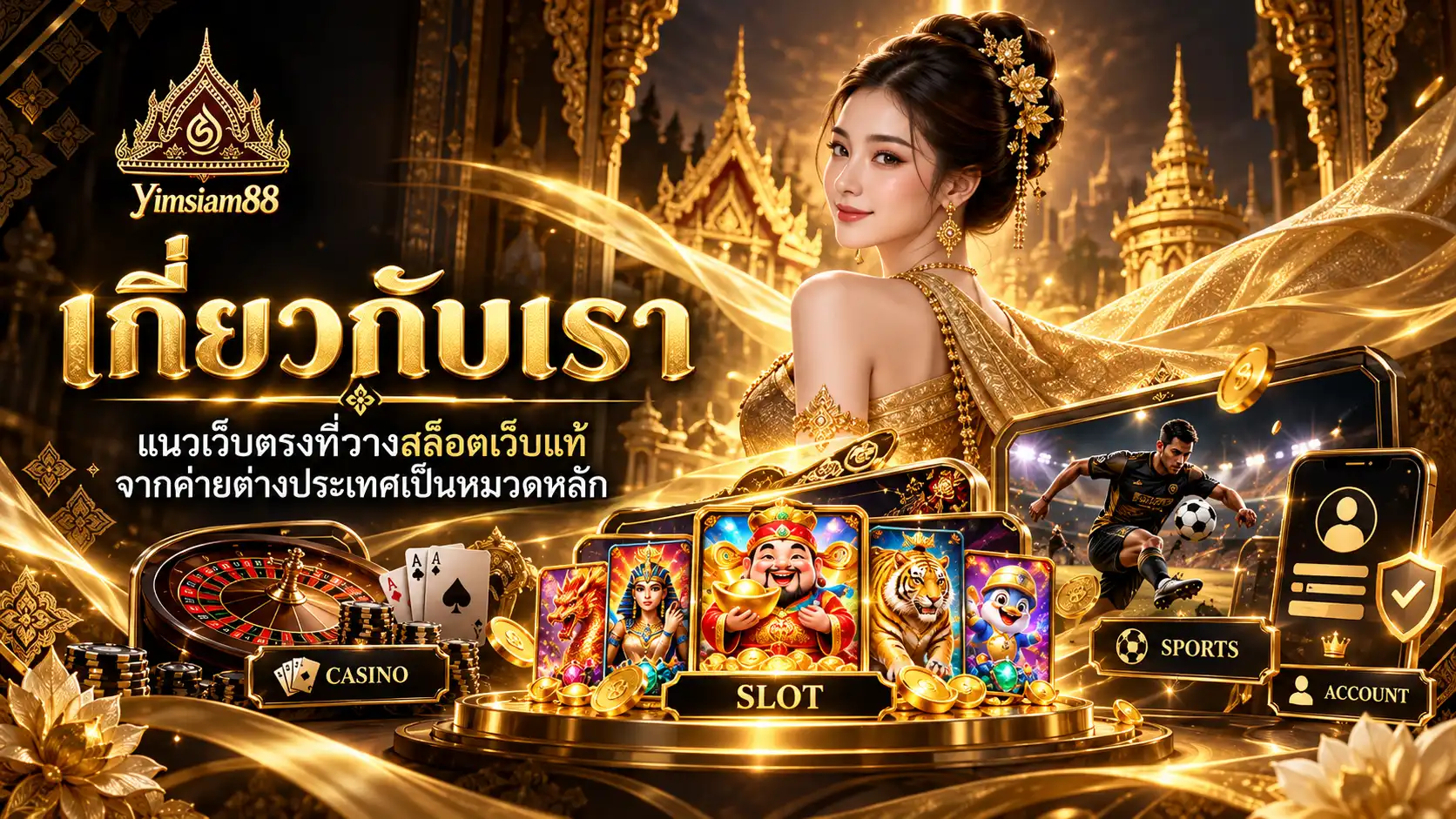 เกี่ยวกับเรา yimsiam88 แนวเว็บตรงที่ให้สล็อตออนไลน์จาก Provider ต่างประเทศเป็นหมวดหลัก
